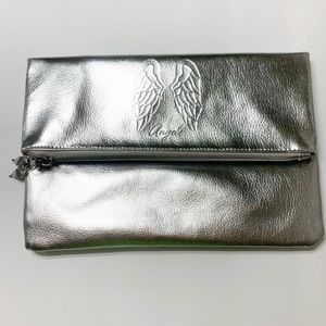 Victoria's Secret Silver Gray Wristlet Clutch